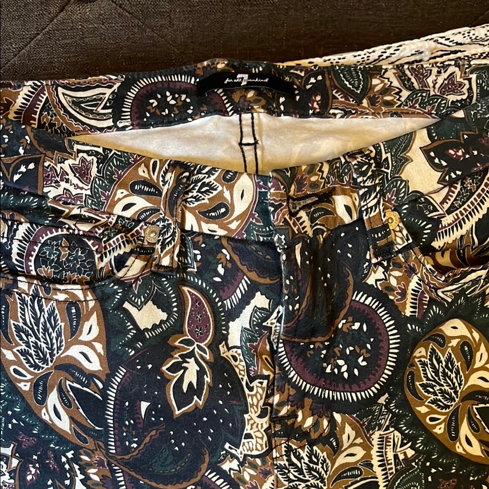 7 For All Mankind High Rise Black Brown Jeans